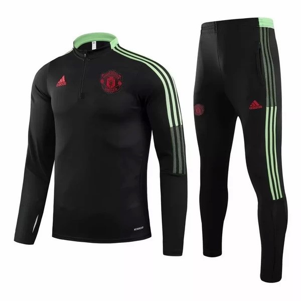 Chandal Manchester United 2021/22 Negro Rojo Verde